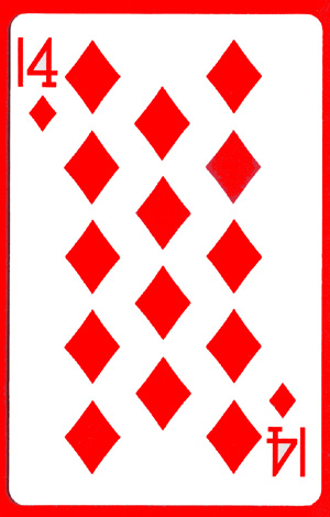 (image for) 14 of Diamonds Cards (1 card = 1 unit)- Royal - Click Image to Close
