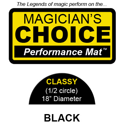 (image for) Classy Close-Up Mat (BLACK - 18 inch) by Ronjo - Trick - Click Image to Close