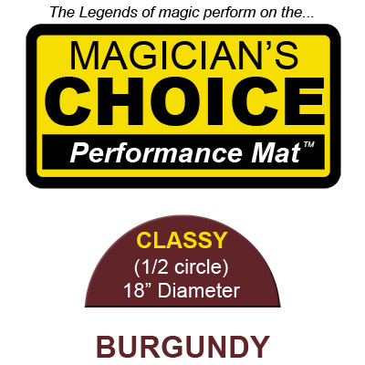 (image for) Classy Close-Up Mat (BURGUNDY - 18 inch) by Ronjo - Trick - Click Image to Close