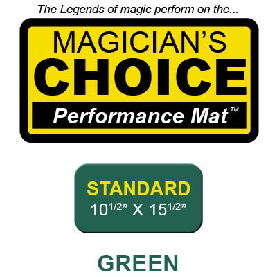 (image for) Standard Close-Up Mat (GREEN - 10.5x15.5) by Ronjo - Trick - Click Image to Close