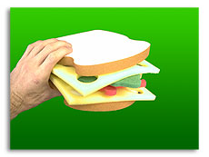 (image for) Sponge Club Sandwich (Xtr Cheese) Magic by Gosh