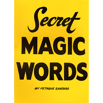 (image for) Secret Words by Fetaque Sanders - Trick - Click Image to Close