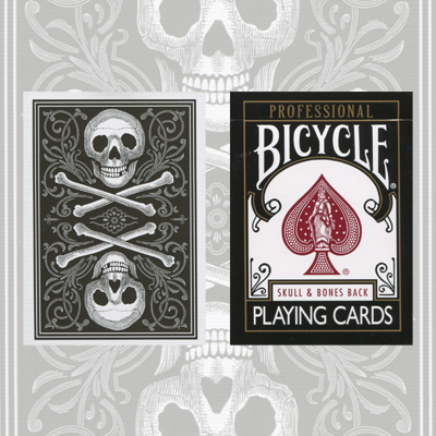 (image for) Skull and Bones Deck (Black)Cambric finish by Conjuring Arts Research Center - Trick