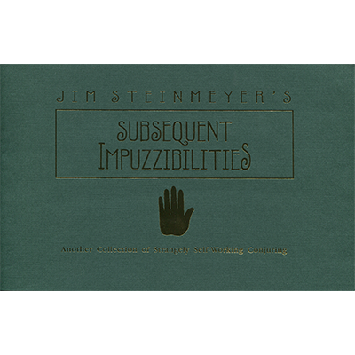 (image for) Subsequent Impuzzibilities by Jim Steinmeyer - Book - Click Image to Close