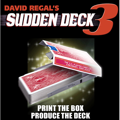 (image for) Sudden Deck 3 Red (DVD and Gimmicks) by David Regal - Trick - Click Image to Close