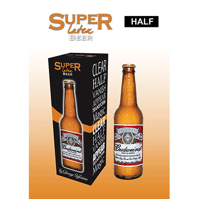 (image for) Super Latex Brown Beer Bottle (Half) by Twister Magic - Click Image to Close