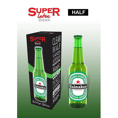 (image for) Super Latex Green Beer Bottle (Half) by Twister Magic - Click Image to Close