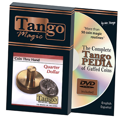 (image for) Coin thru Hand (US Quarter w/DVD) (D0069) by Tango - Trick - Click Image to Close