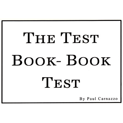 (image for) The Test Book - Book Test by Paul Carnazzo and Mental Voyage - Trick - Click Image to Close