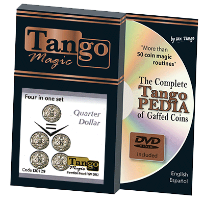 (image for) Four In One Quarter (w/DVD)(D0129) by Tango Magic - Tricks - Click Image to Close