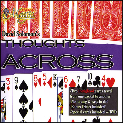 (image for) Thoughts Across (Cards and DVD) by David Solomon - Trick - Click Image to Close