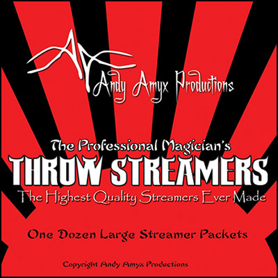 (image for) Throw Streamers WHITE by Andy Amyx( 1dozen=1 unit)- Trick - Click Image to Close