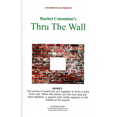 (image for) Thru the Wall by Wild-Colombini Magic - Trick - Click Image to Close