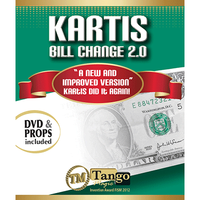(image for) Kartis Bill Change 2.0 (w/DVD) by Kartis and Tango Magic - Trick - Click Image to Close