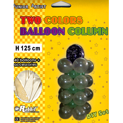 (image for) Two Colored Balloon Column by Will Roya - Trick - Click Image to Close