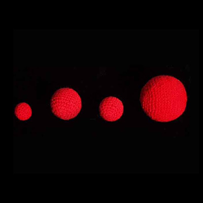 (image for) 1.75 inch Crochet Balls (Red) by Uday - Trick - Click Image to Close