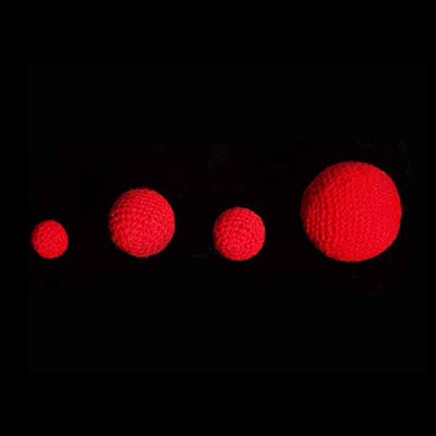 3/4 inch Crochet Balls (Red) (1 ball = 1 unit) by Uday - Trick