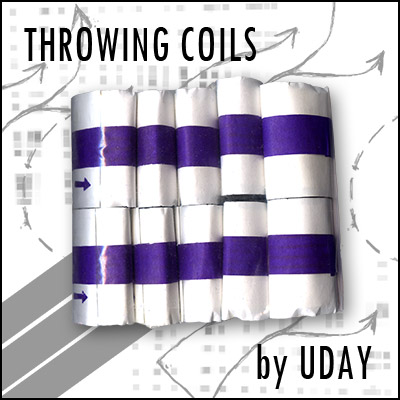 (image for) Mylar Throw Coils Silver (#10) by Uday - Trick - Click Image to Close