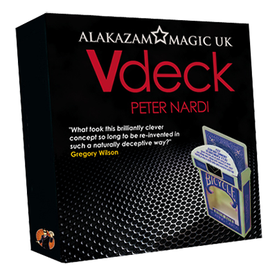 (image for) V Deck Blue (with Gimmick and Online Instructions) by Peter Nardi - Trick - Click Image to Close