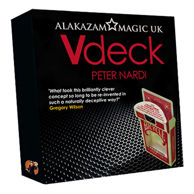 (image for) V Deck Red (with Gimmick and Online Instructions) by Peter Nardi - Trick - Click Image to Close