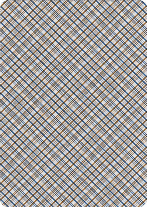 (image for) Vintage Plaid (California Blue) Playing Cards by Dan and Dave, 2nd Printing