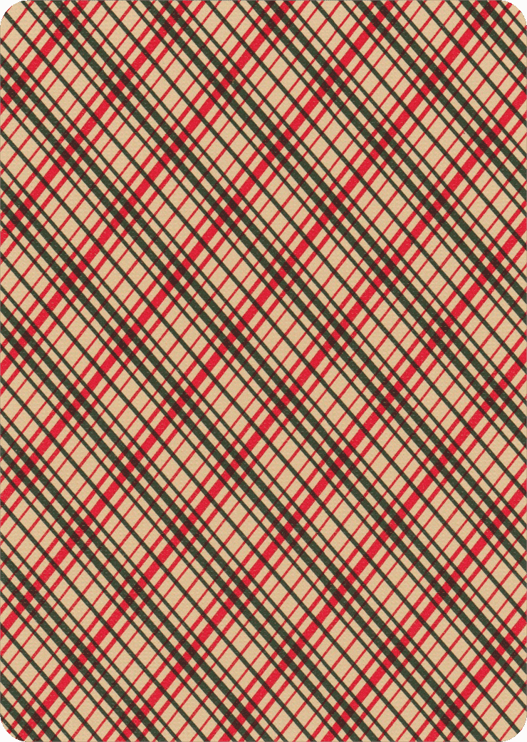 (image for) Vintage Plaid (Arizona Red) Playing Cards by Dan and Dave, 2nd Printing