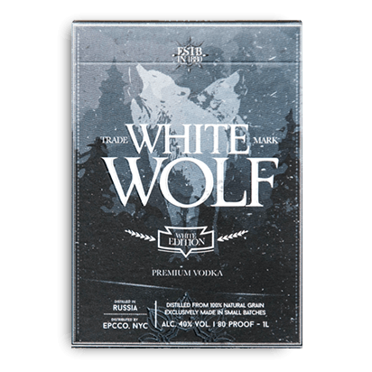(image for) White Wolf Vodka Playing Cards by Ellusionist - Click Image to Close