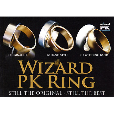 (image for) Wizard PK Ring G2 (CURVED, GOLD, 19mm, Small) by World Magic Shop - Trick
