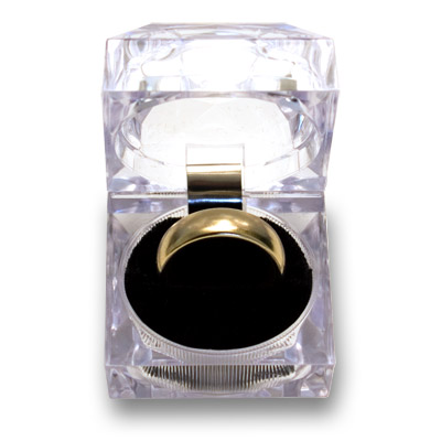 (image for) Wizard PK Ring G2 (CURVED, GOLD, 20mm) by World Magic Shop - Trick - Click Image to Close