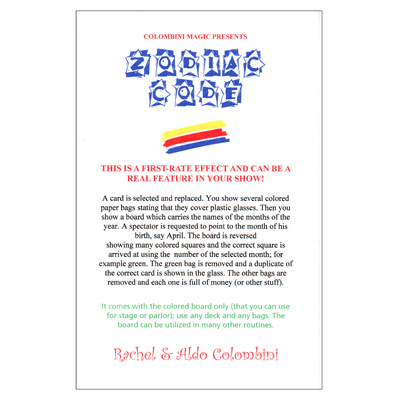 (image for) Zodiac Code by Wild-Colombini - Tricks - Click Image to Close